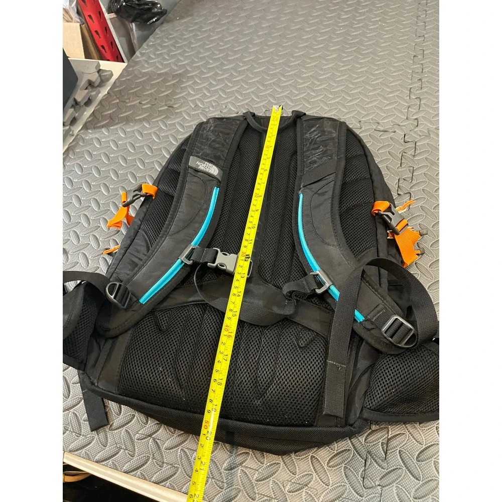 The North Face Surge II Transit Backpack Unisex OS Black Blue Orange Hiking Bag‎